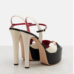 Platform Buckle Strap Stiletto Heels