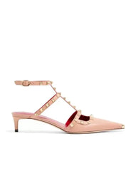 Riveted Square Toe Stiletto Heels