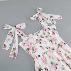 Floral Print Off-Shoulder Midi Dress