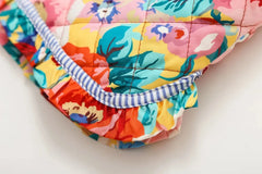 Floral Print Quilted Jacket
