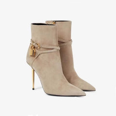 Pointed Toe High Heel Boots