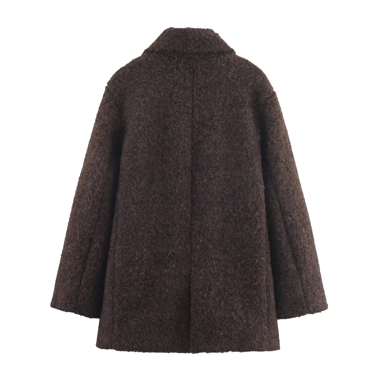 Brown coat on a white background