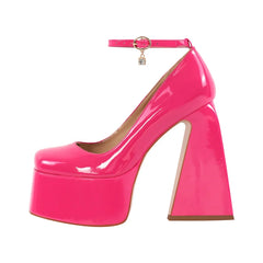 Rhinestone Platform Mary Jane Heels