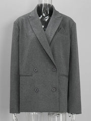 Belted Lapel Collar Blazer