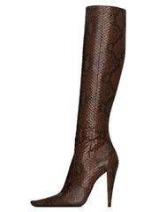 Pointed Slim High Heeled Knee High Boots