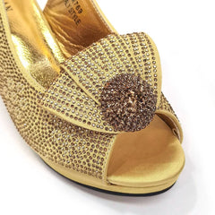 Peep Toe Heel & Matching Bag Set | Elegant Party Shoes with Clutch