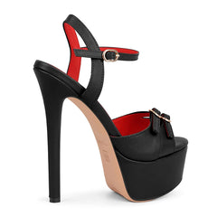 Peep Toe Platform Mixed Colors Stiletto