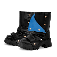 Chunky Platform Foldover Boots