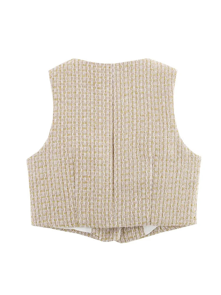 Textured vest on a white background