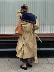 Sailor Collar Trench Coat