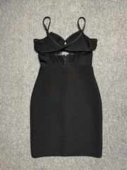 Cutout Mesh Bodycon Mini Dress