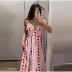 Floral Print Cutout Maxi Dress