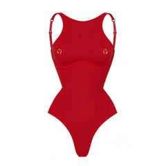 Solid Sequin Bikini and Skirt Swimwear Set