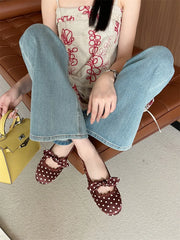 Polka Dot Bow Slingbacks