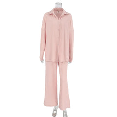Pink pajama set on a mannequin