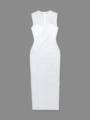 White dress on a gray background