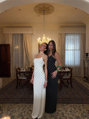 Spaghetti Strap Polka Dot Maxi Dress