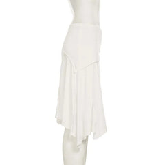 Irregular Split Midi Skirt