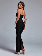 Strapless Body-Con Maxi Dress