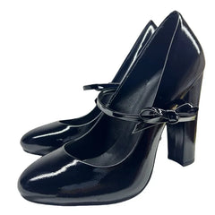 Butterfly Knot Square Heel Pumps