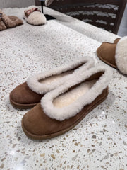 Fleece Lined Slip On Loafers