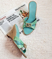 Woven Wedge Heeled Sandals