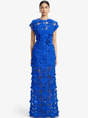 Floral Appliqu��� Maxi Dress