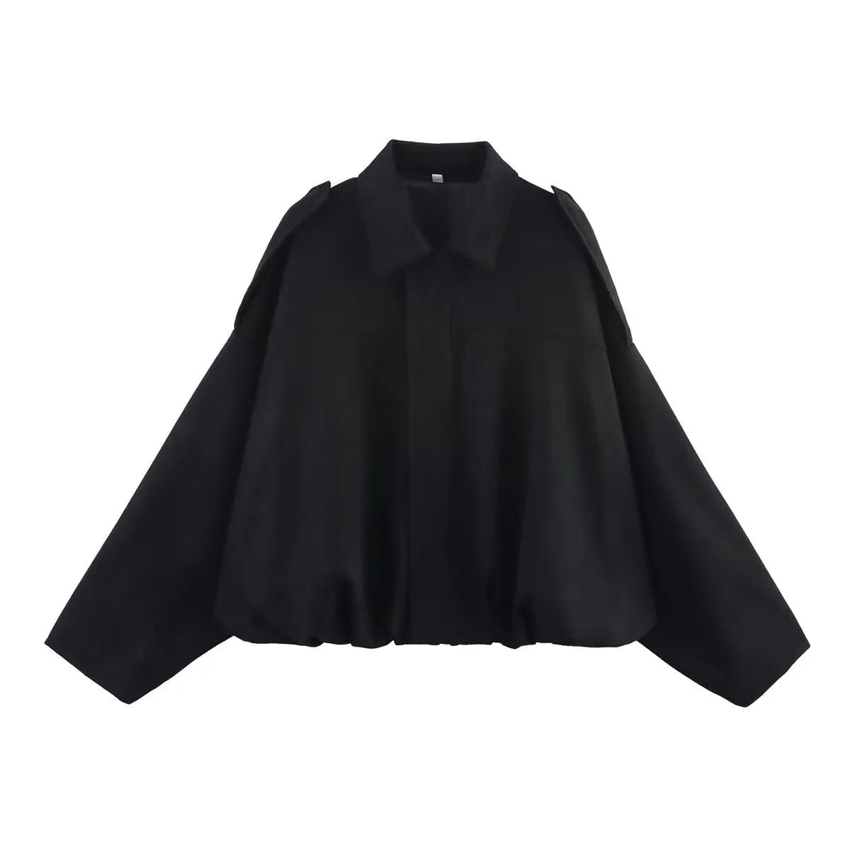Black cape on a white background