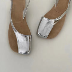 Irregular Women Flat Shoes Peep Toe Gladiator Sandals