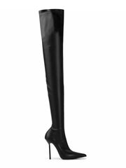 Lace Up Stiletto Over the Knee Boots