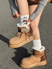 Hello Kitty Plush Lined Warm Winter Boots