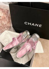 Patent Bowknot Chunky Mary Jane Heels