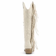 Fringed Embroidered Western Boots