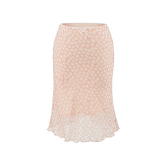 Floral Print A Line Midi Skirt