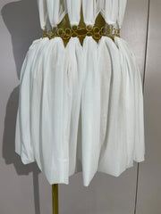 Halter Neck Grecian Style Mini Dress