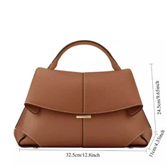 Structured Flap Top-Handle Bag – Sculpted Minimal Edition