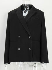 Belted Lapel Collar Blazer