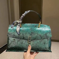 Snake Stitching Handbag Bag