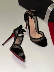 Lace Butterfly Stiletto Heels