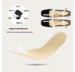 Insole with shoe display and feature text on a white background