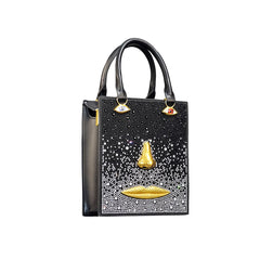 Sculptural Face Embellished Bag