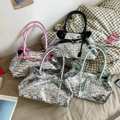 Sparkly Sequin Large Tote Bag