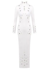 White dress with embellishments