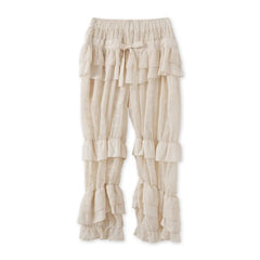 Lace Patchwork Wide Leg Pants
