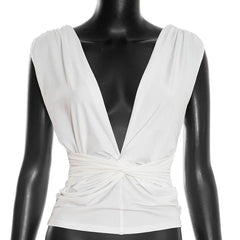White dress on a mannequin against a white background