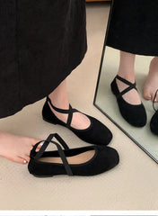 Square Toe Ballet Flats