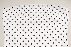White Polka Dot Strapless Mermaid Dress
