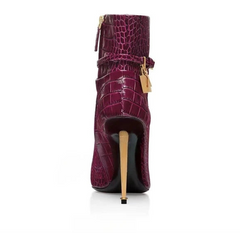 Pointed Toe High Heel Boots