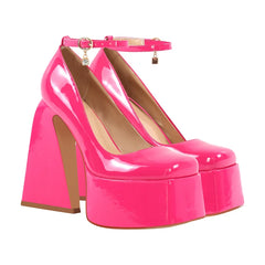 Rhinestone Platform Mary Jane Heels