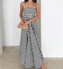 Printed Square Neck Maxi Dress